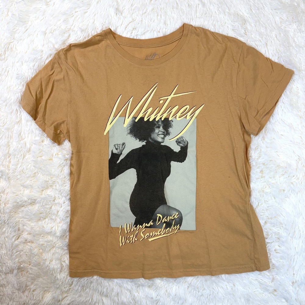 Whitney Houston I wanna Dance with Somebody T-Shirt Womens Large 90s